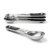 OXO 4pc Stainless Steel Magnetic Measuring Spoons Black: Nesting Design, Dishwasher-Safe, Includes Teaspoon & Tablespoon - Image 4