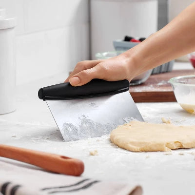 Alternative view of OXO Stainless Steel Multi-Purpose Scraper And Chopper: Kitchen Bench & Food Scraper, Dishwasher-Safe, Black