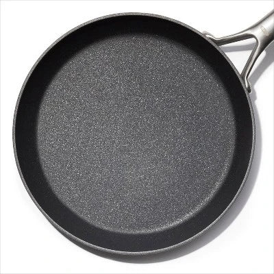 Alternative view of OXO 12″ Ceramic Pro Non-Stick Open Frypan Gray: Dishwasher-Safe, Induction & Gas Compatible, Aluminum, 12″ Diameter