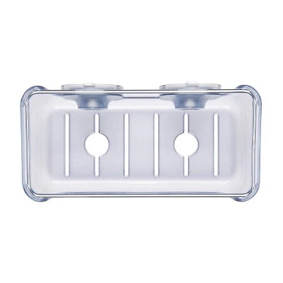 Alternative view of OXO Stronghold Suction Large Basket: Stainless Steel & Plastic Shower Organizer With Suction Grip