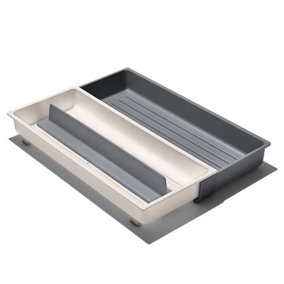Alternative view of OXO Long Handled Tool Organizer: Utensil & Kitchen Drawer Storage, White/Gray, Hand Wash, TPE & Polypropylene Material