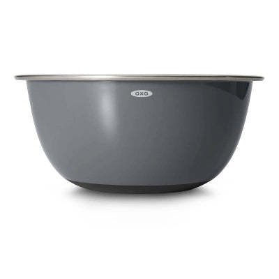 OXO 3pc Insulated Stainless Steel Mixing Bowl Set – Gray: Dishwasher-Safe, 5 Qt, 3 Qt, 1.5 Qt, Non-Slip Base - Image 4