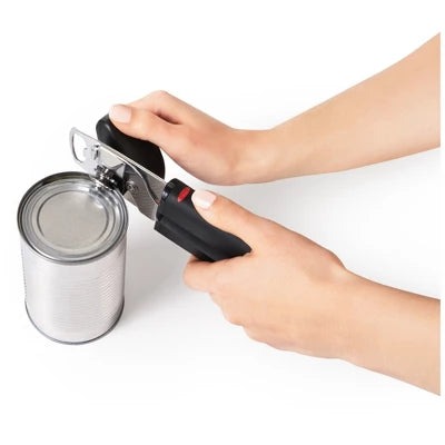 Alternative view of OXO Soft Handled Can Opener: Good Grips, Stainless Steel, Manual, Soft-Grip Handle, Hand Wash, Freestanding, Black