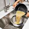OXO 5 Qt Stainless Steel Colander: Dishwasher-Safe Strainer For Pasta & More, Clear, 11.7″ Width - Image 4