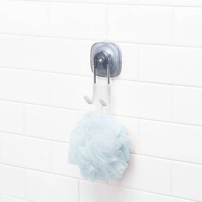 Alternative view of OXO Stronghold Suction Hook: Stainless Steel & Silicone, Bathroom Organizer, Holds Firmly