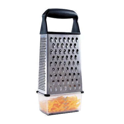 Alternative view of OXO Softworks Box Grater: Stainless Steel Cheese Shredder With Soft-Grip Handle & Storage Box, Dishwasher-Safe