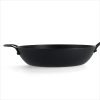 OXO 12″ Steel Open Wok With Silicone Sleeve Black