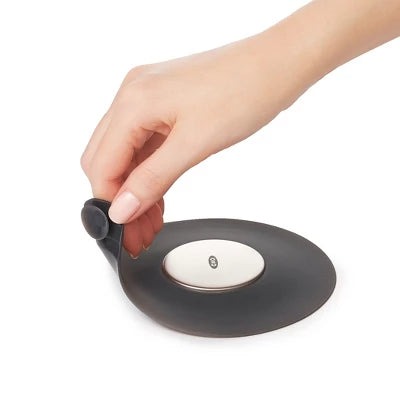 Bath Tub Drain Stopper Gray – OXO: Silicone & Stainless Steel, Easy Removal, Fits Standard Tubs - Image 3
