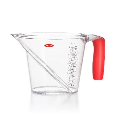 OXO 4 Cup Angled Measuring Cup: Large Liquid Plastic, Dishwasher-Safe, Clear, Lifetime Warranty - Image 6