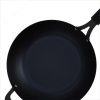 OXO 12″ Steel Open Wok With Silicone Sleeve Black - Image 2