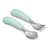 OXO 2pc Tot Stainless Steel On The Go Fork And Spoon Set – Opal - Image 3