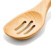 OXO 3pc Wooden Utensil Set: Turner, Spoon & Slotted Spoon For Cooking & Kitchen Use, Hand Wash, Adult, Brown - Image 8