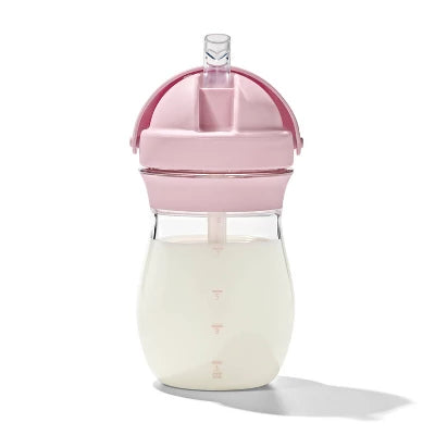 Alternative view of OXO 9oz Tot Transitions Straw Cup – Blossom